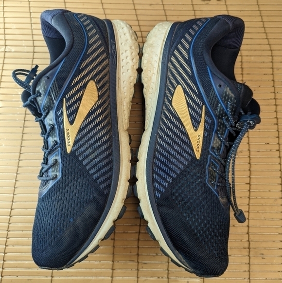 Men\'s Brooks Ghost 12 Running Shoes Sneakers Blue - Size 12. Speed Lock Laces. N main image 11